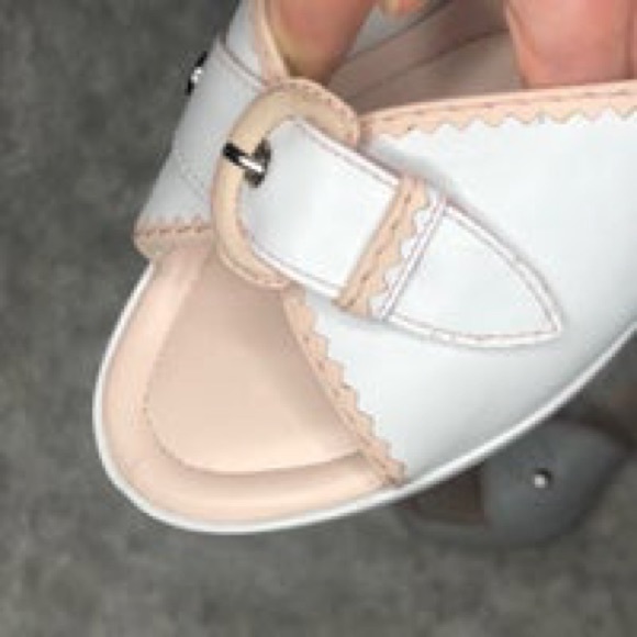 Cole Haan White Kitten Heels 7.5 - Picture 3 of 9